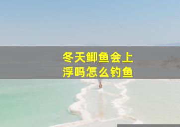 冬天鲫鱼会上浮吗怎么钓鱼