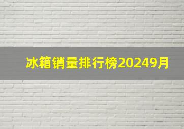 冰箱销量排行榜20249月