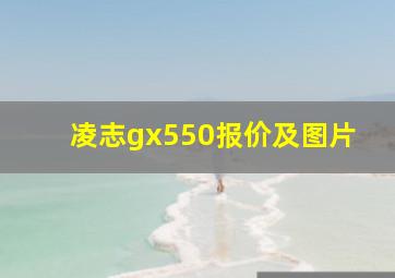 凌志gx550报价及图片