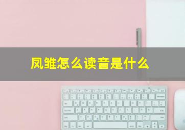 凤雏怎么读音是什么