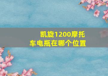 凯旋1200摩托车电瓶在哪个位置