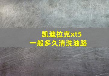 凯迪拉克xt5一般多久清洗油路