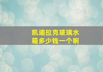 凯迪拉克玻璃水箱多少钱一个啊