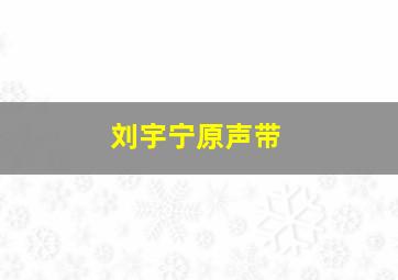 刘宇宁原声带