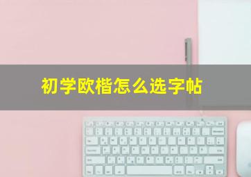 初学欧楷怎么选字帖