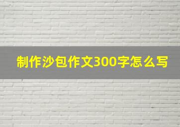 制作沙包作文300字怎么写