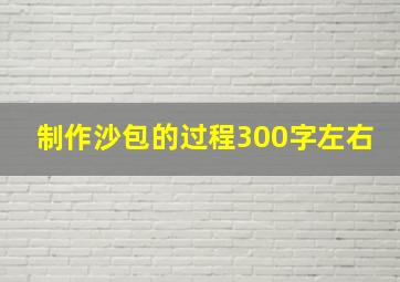 制作沙包的过程300字左右