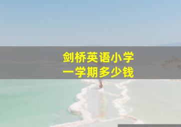 剑桥英语小学一学期多少钱