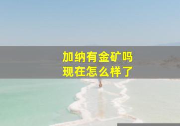 加纳有金矿吗现在怎么样了