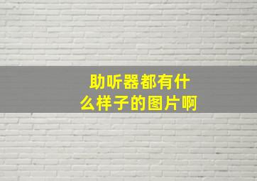 助听器都有什么样子的图片啊