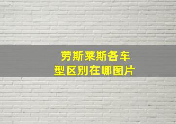 劳斯莱斯各车型区别在哪图片