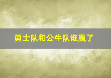 勇士队和公牛队谁赢了