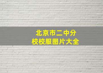 北京市二中分校校服图片大全