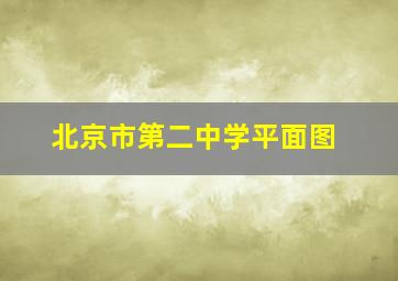 北京市第二中学平面图