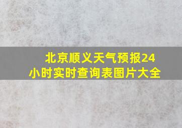 北京顺义天气预报24小时实时查询表图片大全