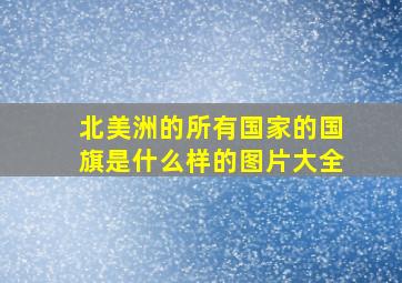 北美洲的所有国家的国旗是什么样的图片大全