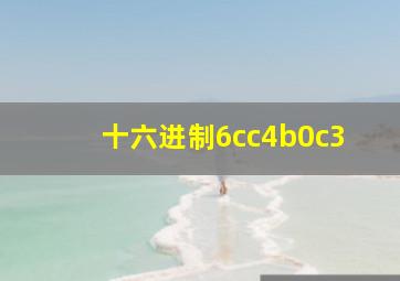 十六进制6cc4b0c3