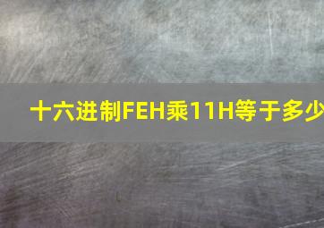 十六进制FEH乘11H等于多少