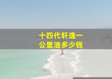 十四代轩逸一公里油多少钱