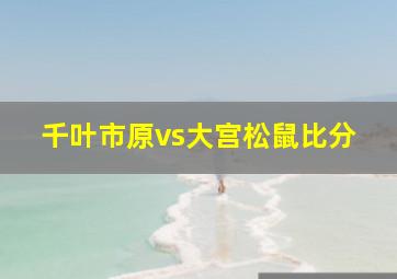 千叶市原vs大宫松鼠比分