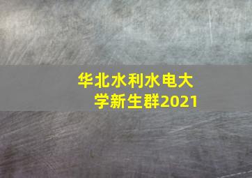 华北水利水电大学新生群2021