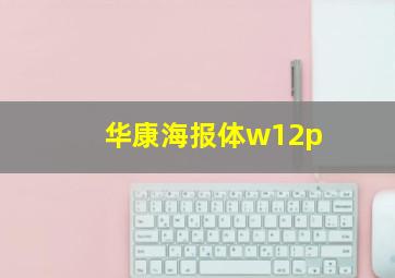 华康海报体w12p