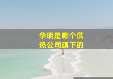 华明是哪个供热公司旗下的