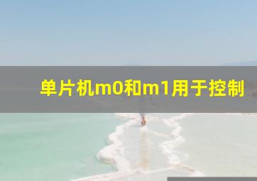 单片机m0和m1用于控制