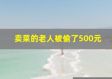 卖菜的老人被偷了500元