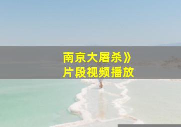 南京大屠杀》片段视频播放