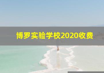 博罗实验学校2020收费