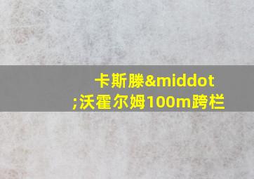 卡斯滕·沃霍尔姆100m跨栏