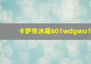 卡萨帝冰箱601wdgwu1