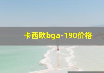 卡西欧bga-190价格