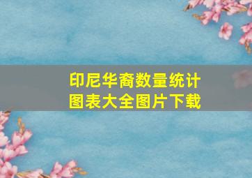 印尼华裔数量统计图表大全图片下载