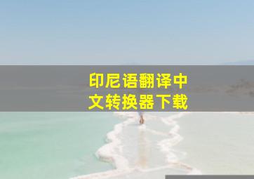 印尼语翻译中文转换器下载