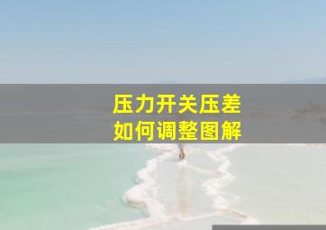 压力开关压差如何调整图解