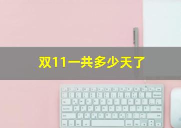 双11一共多少天了