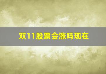 双11股票会涨吗现在