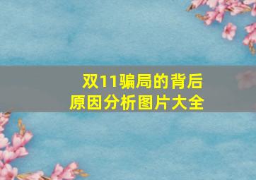 双11骗局的背后原因分析图片大全