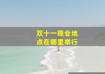 双十一晚会地点在哪里举行