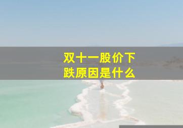 双十一股价下跌原因是什么