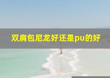 双肩包尼龙好还是pu的好