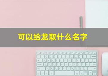 可以给龙取什么名字