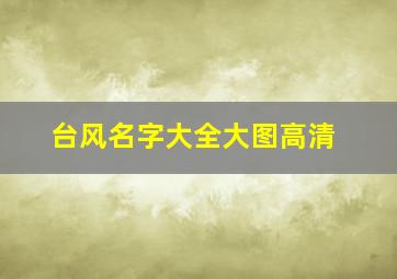 台风名字大全大图高清