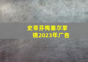 史蒂芬梅塞尔掌镜2023年广告