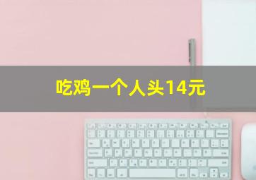 吃鸡一个人头14元