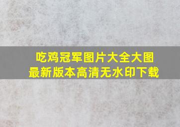 吃鸡冠军图片大全大图最新版本高清无水印下载