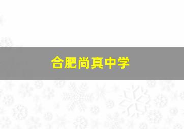 合肥尚真中学