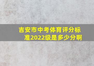 吉安市中考体育评分标准2022级是多少分啊